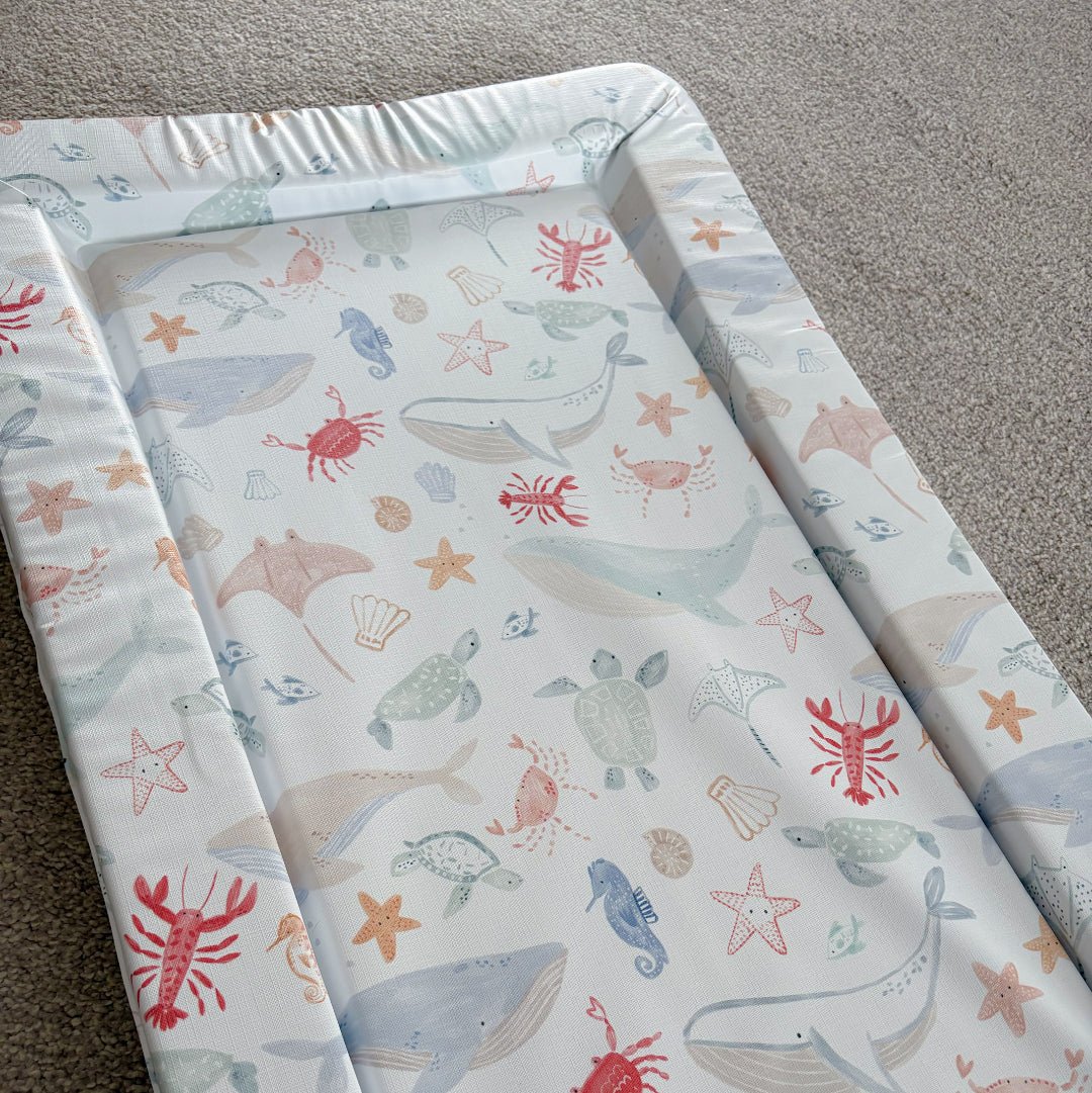 Bobbin and Bumble Standard Changing Mat - Deep Blue Sea - Baby&More