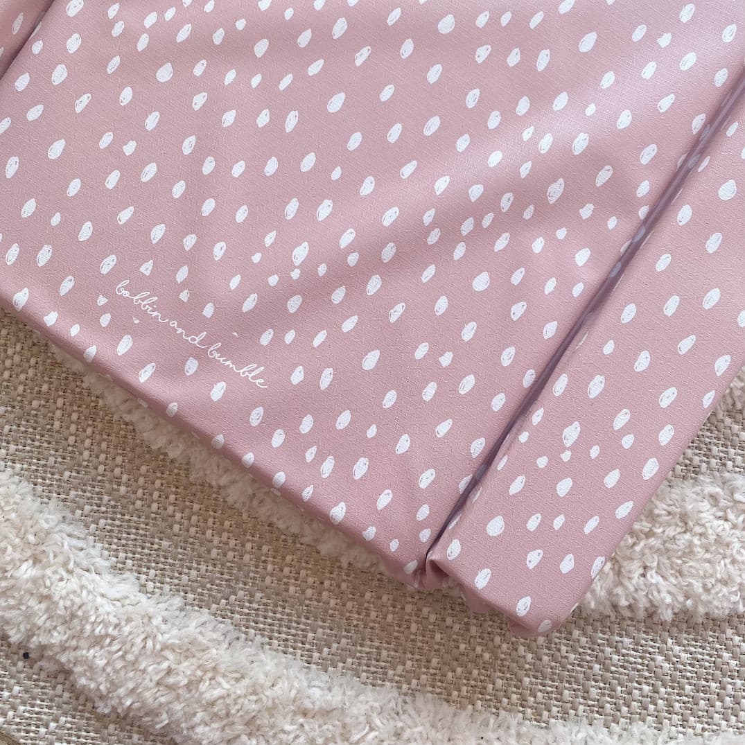 Bobbin and Bumble Standard Changing Mat - Dusky Pink Spots - Baby&More