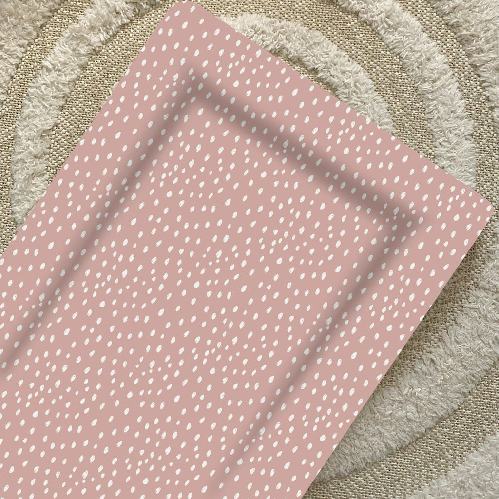 Bobbin and Bumble Standard Changing Mat - Dusky Pink Spots - Baby&More