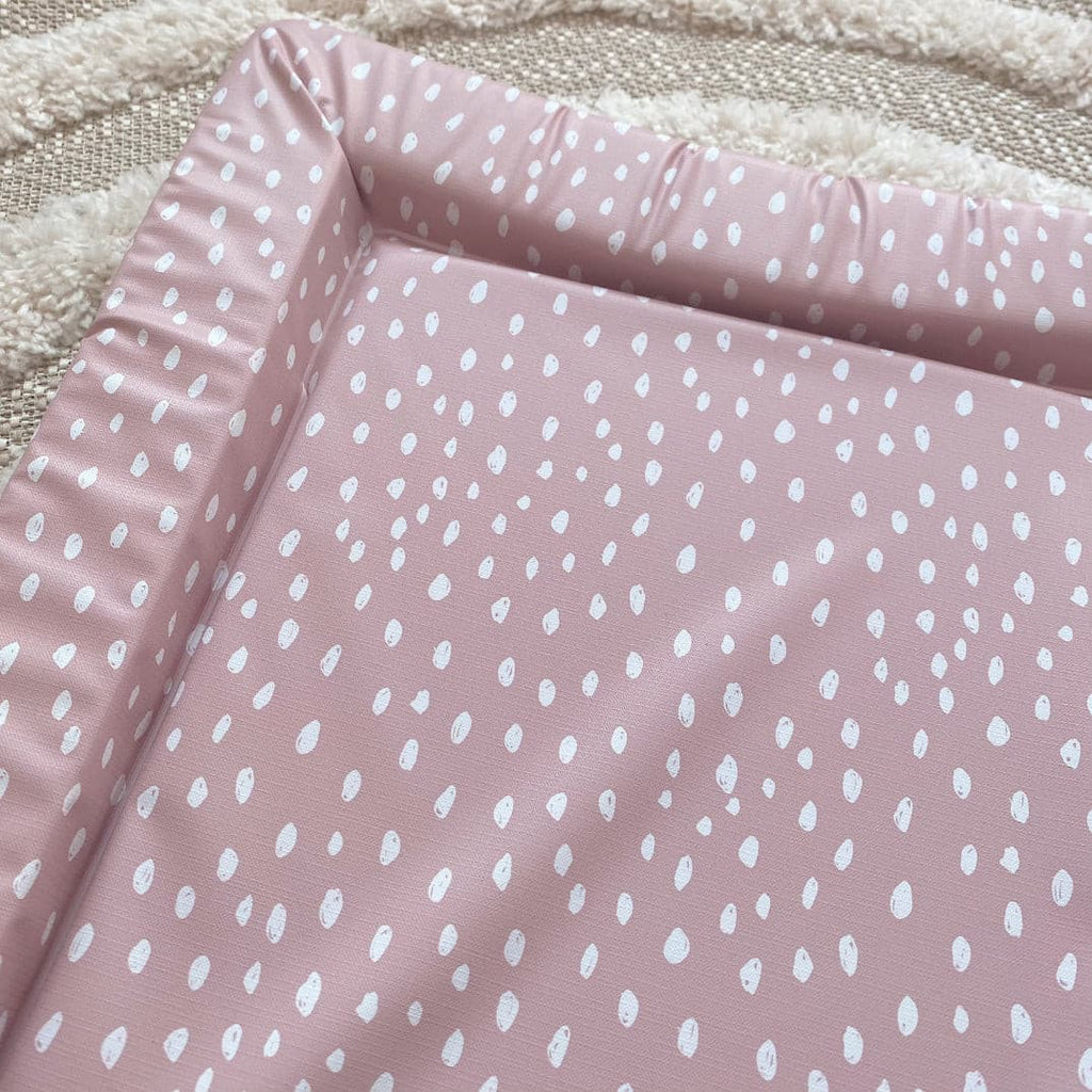 Bobbin and Bumble Standard Changing Mat - Dusky Pink Spots - Baby&More