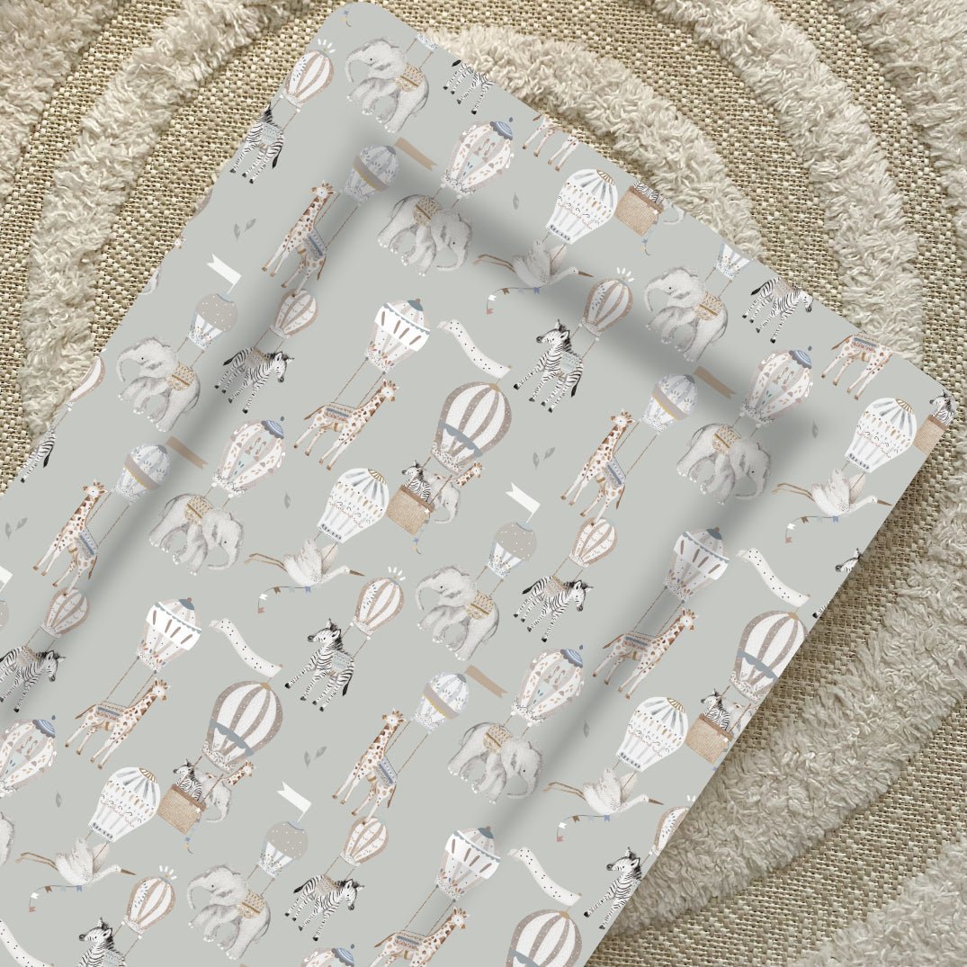 Bobbin and Bumble Standard Changing Mat - Hot Air Balloons Print - Baby&More