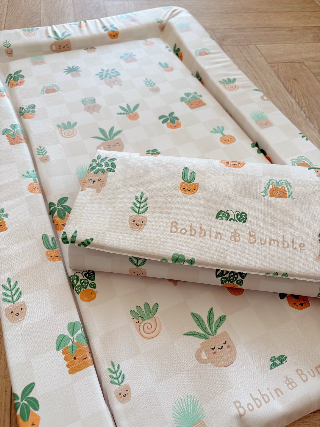 Bobbin and Bumble Standard Changing Mat - Pot Plants - Baby&More