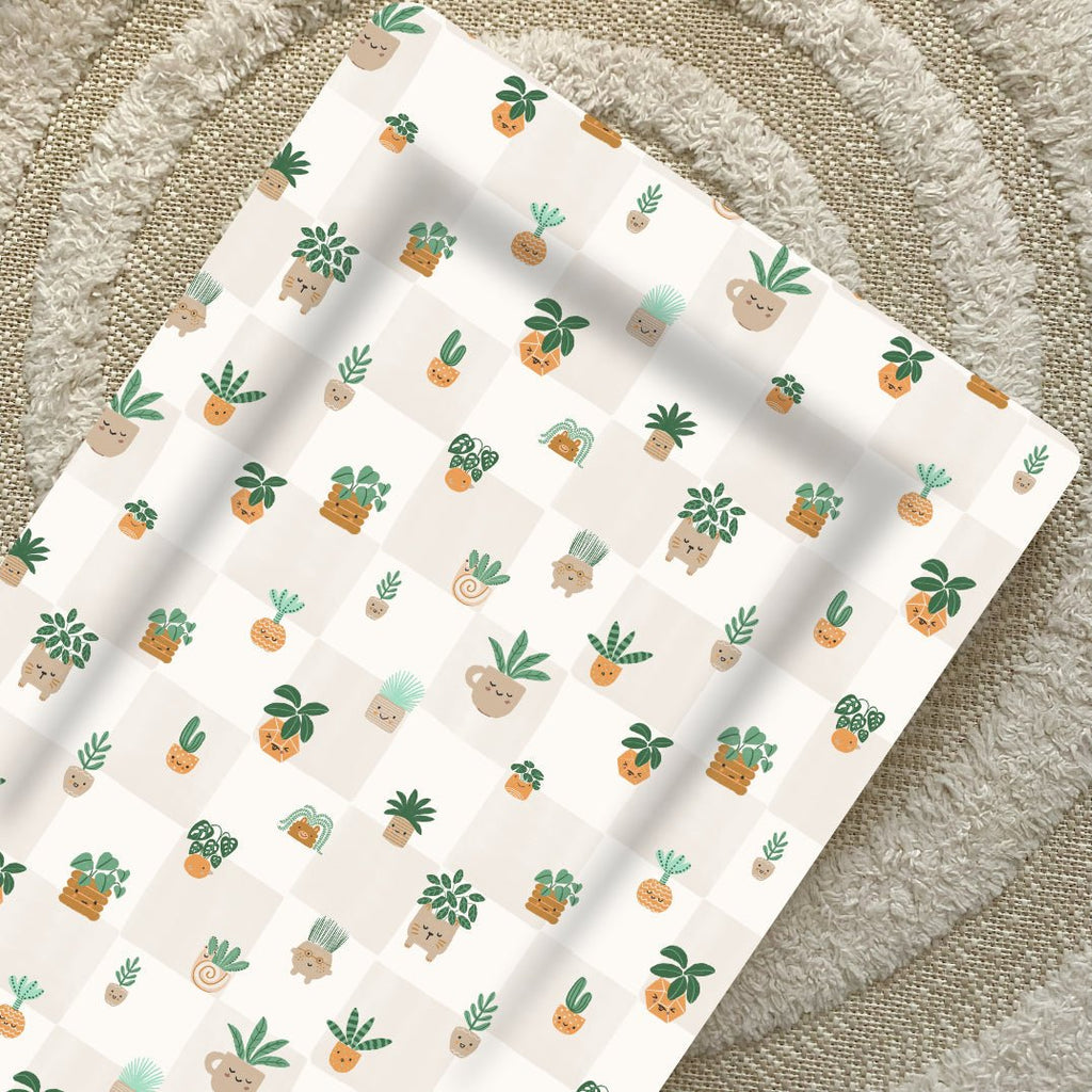 Bobbin and Bumble Standard Changing Mat - Pot Plants - Baby&More