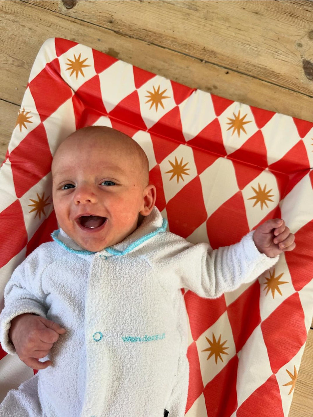 Bobbin and Bumble Standard Changing Mat - Red Harlequin - Baby&More