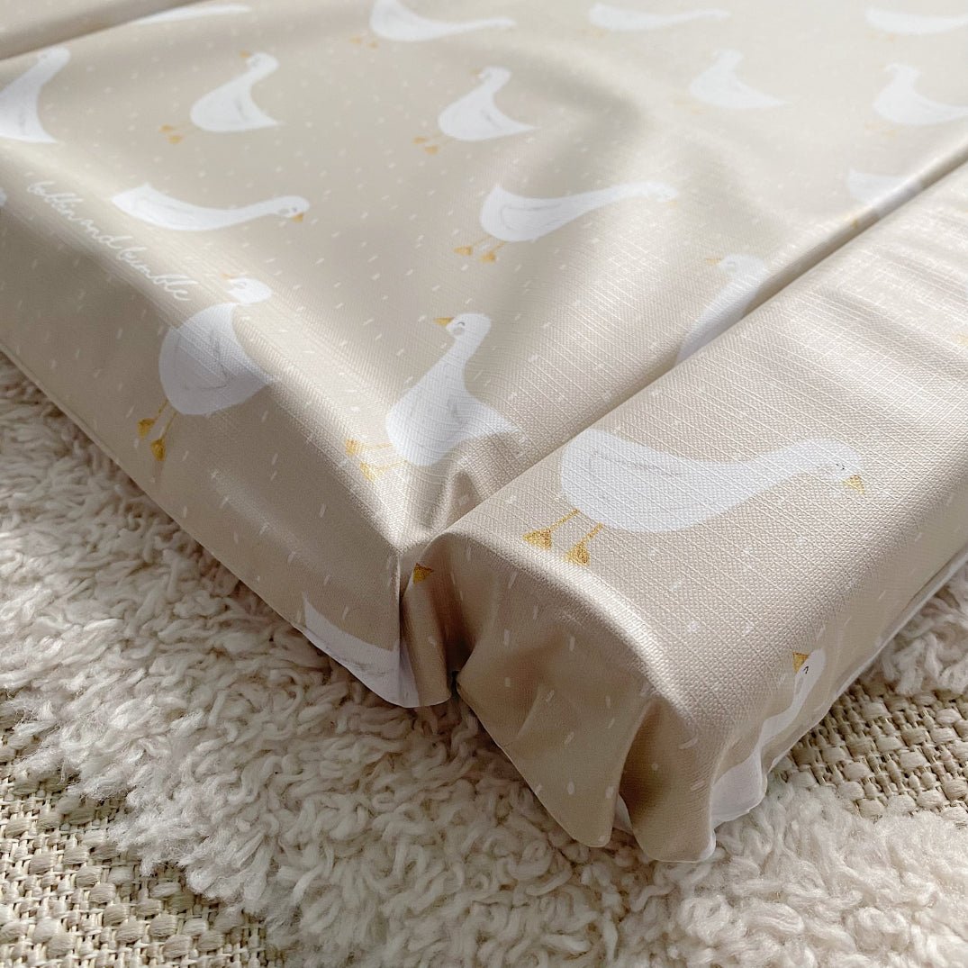 Bobbin and Bumble Standard Changing Mat - Splash Goose Print - Baby&More