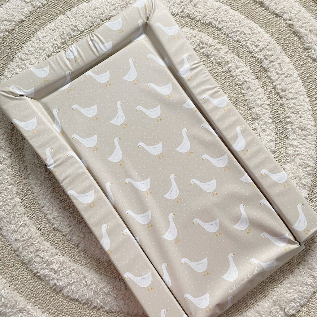 Bobbin and Bumble Standard Changing Mat - Splash Goose Print - Baby&More