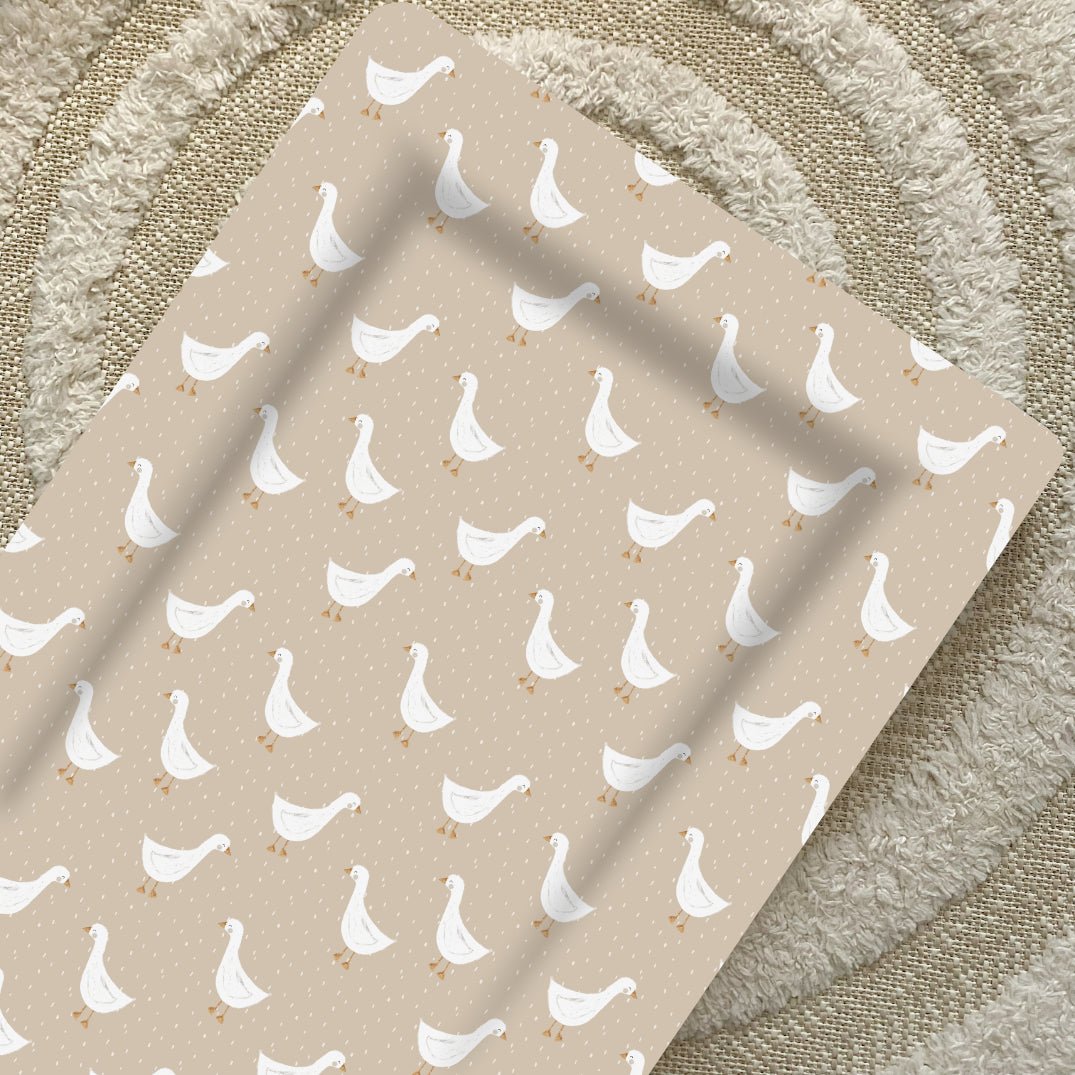 Bobbin and Bumble Standard Changing Mat - Splash Goose Print - Baby&More