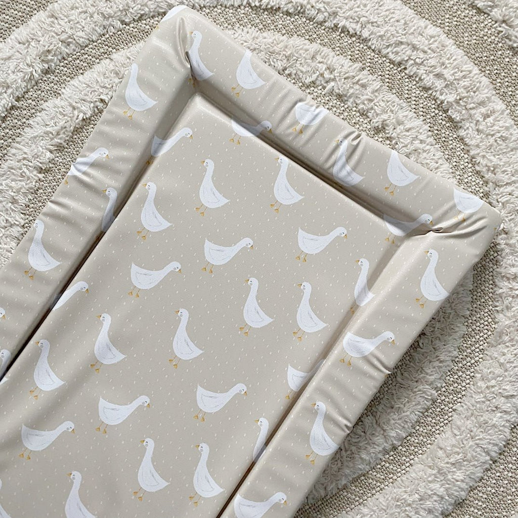 Bobbin and Bumble Standard Changing Mat - Splash Goose Print - Baby&More