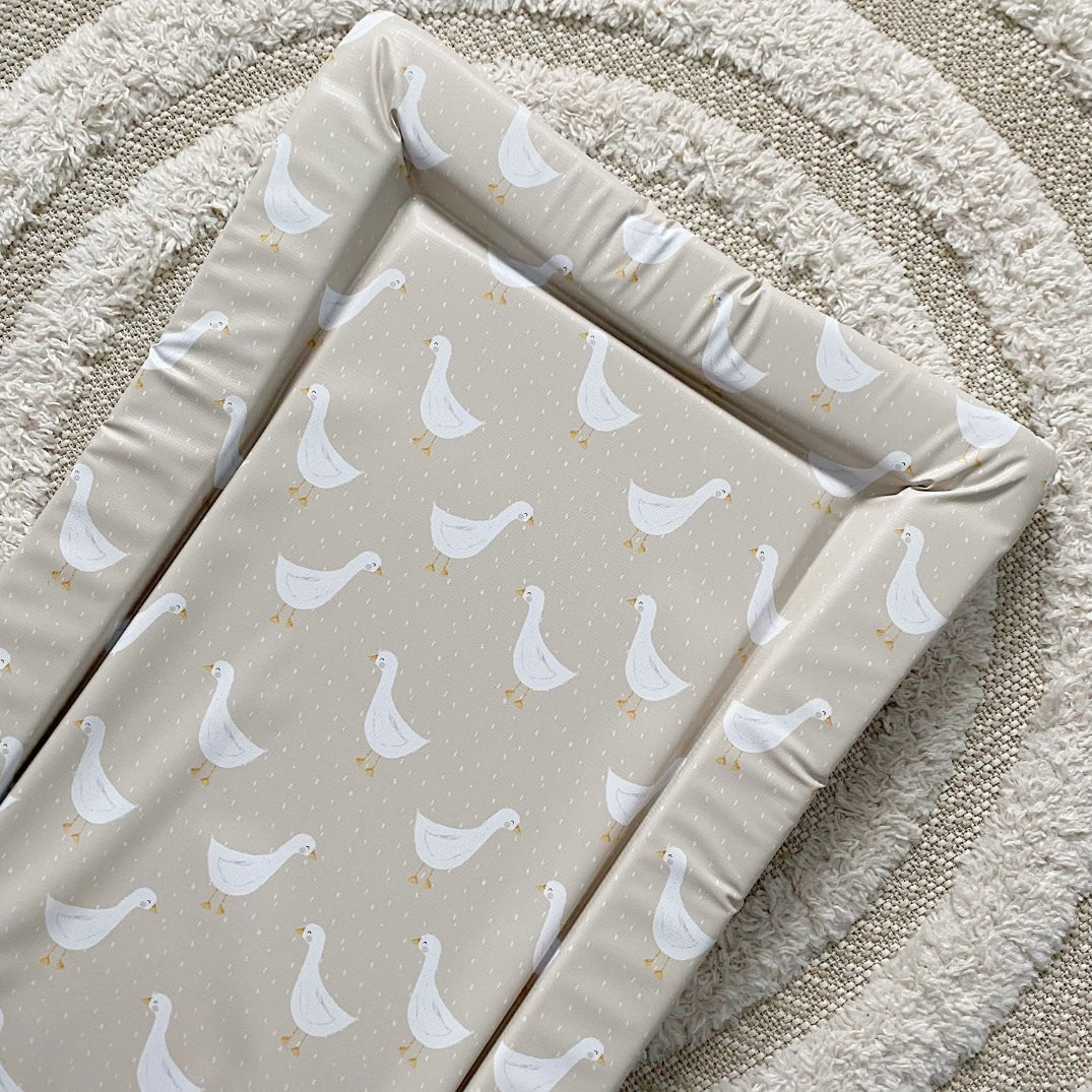 Bobbin and Bumble Standard Changing Mat - Splash Goose Print - Baby&More