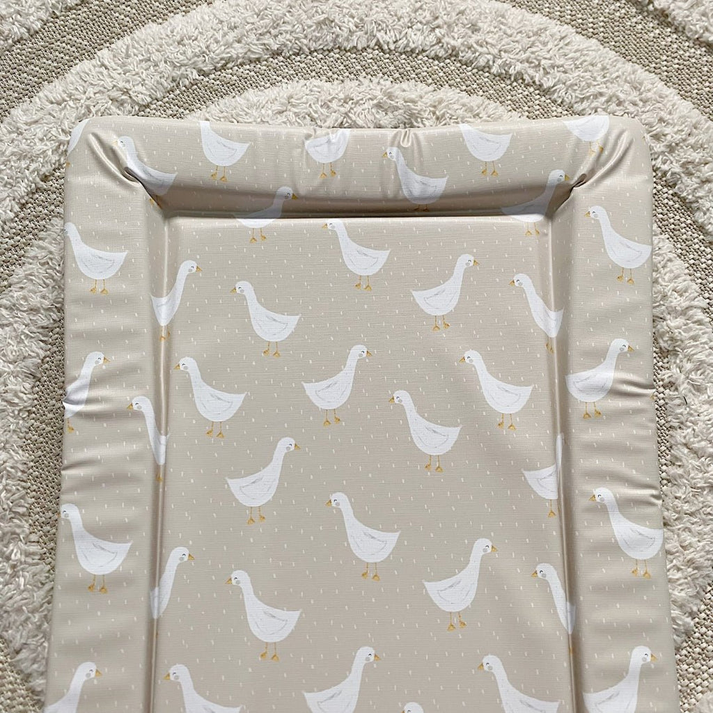 Bobbin and Bumble Standard Changing Mat - Splash Goose Print - Baby&More