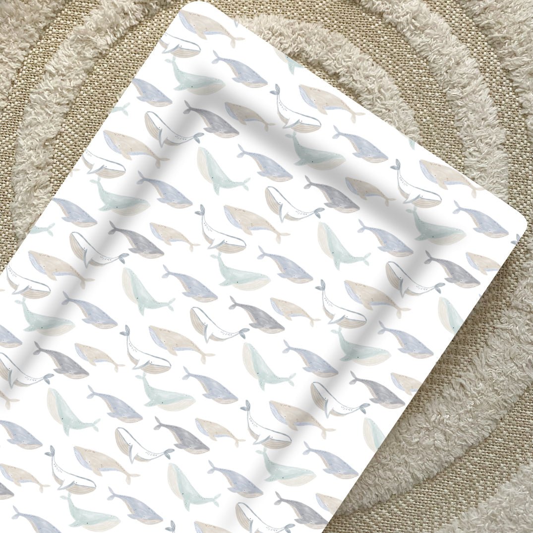 Bobbin and Bumble Standard Changing Mat - Whales - Baby&More