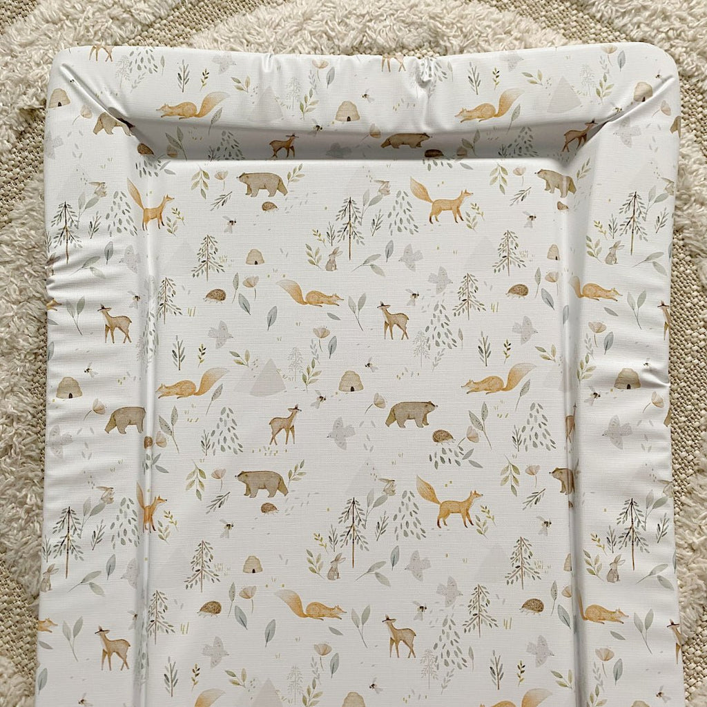 Bobbin and Bumble Standard Changing Mat - Woodland Animals Print - Baby&More