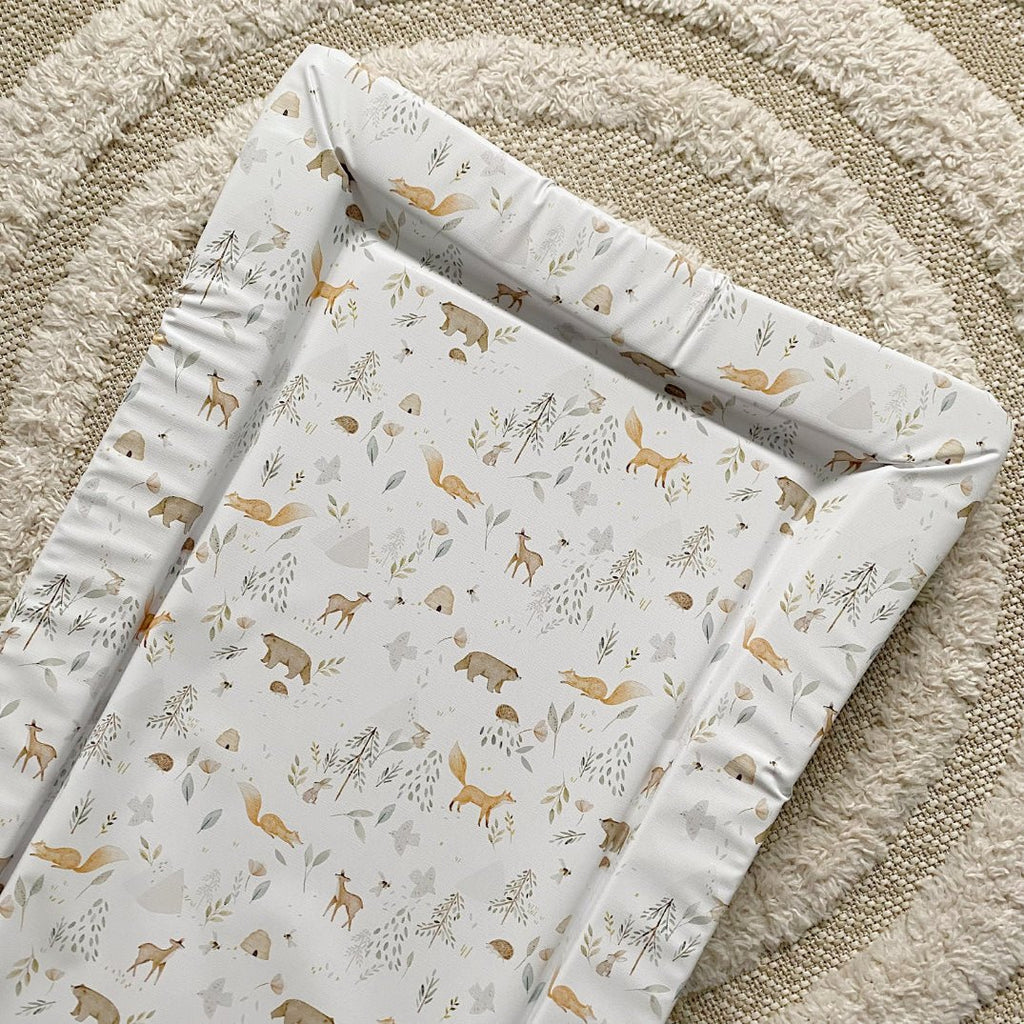 Bobbin and Bumble Standard Changing Mat - Woodland Animals Print - Baby&More