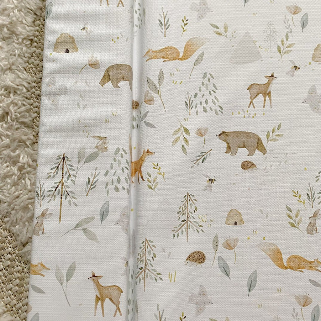 Bobbin and Bumble Standard Changing Mat - Woodland Animals Print - Baby&More