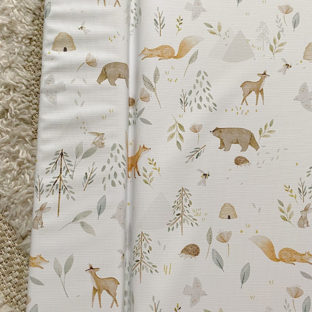 Bobbin and Bumble Standard Changing Mat - Woodland Animals Print - Baby&More