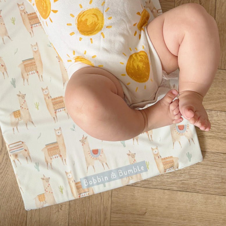 Bobbin and Bumble Travel Changing Mat - Alpacas - Baby&More