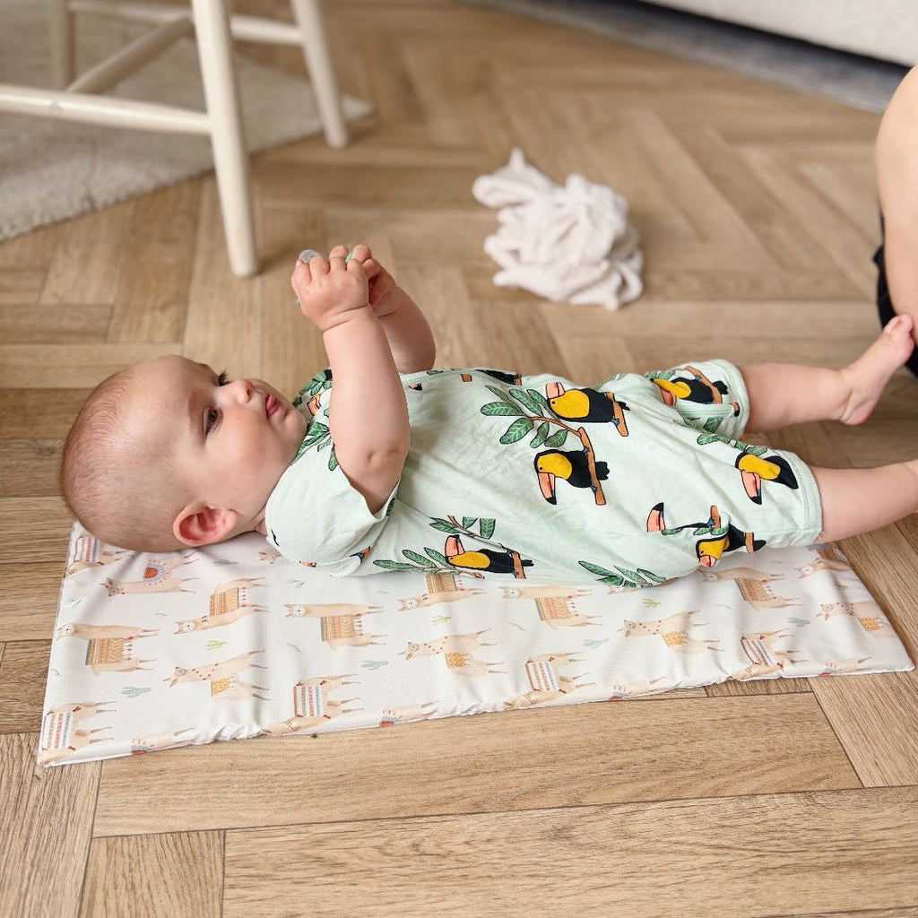 Bobbin and Bumble Travel Changing Mat - Alpacas - Baby&More