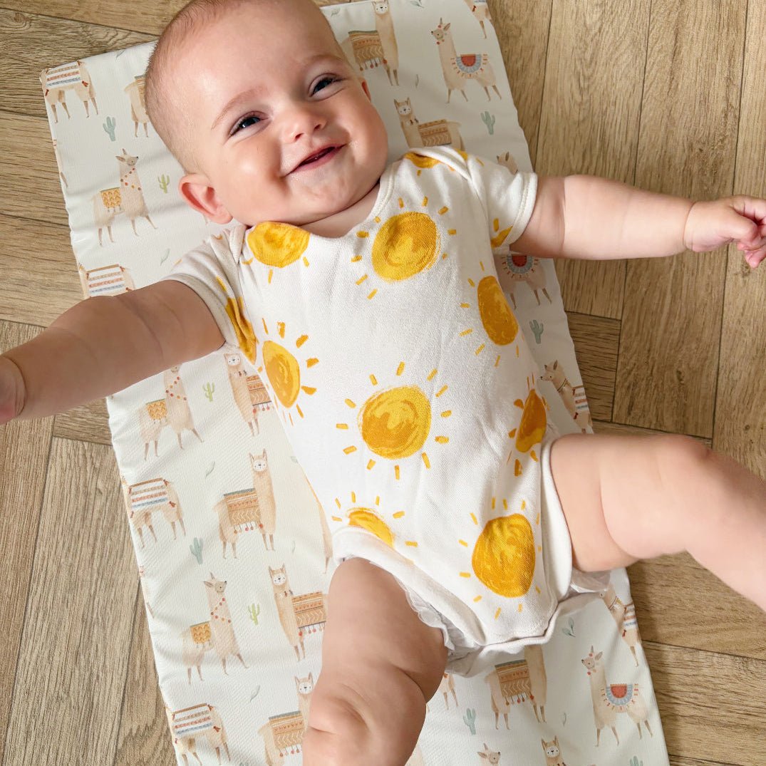 Bobbin and Bumble Travel Changing Mat - Alpacas - Baby&More
