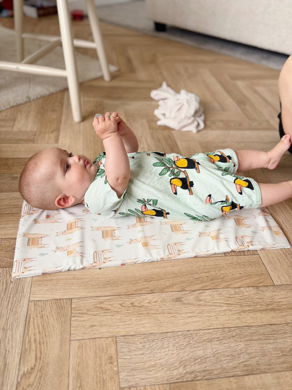 Bobbin and Bumble Travel Changing Mat - Alpacas - Baby&More