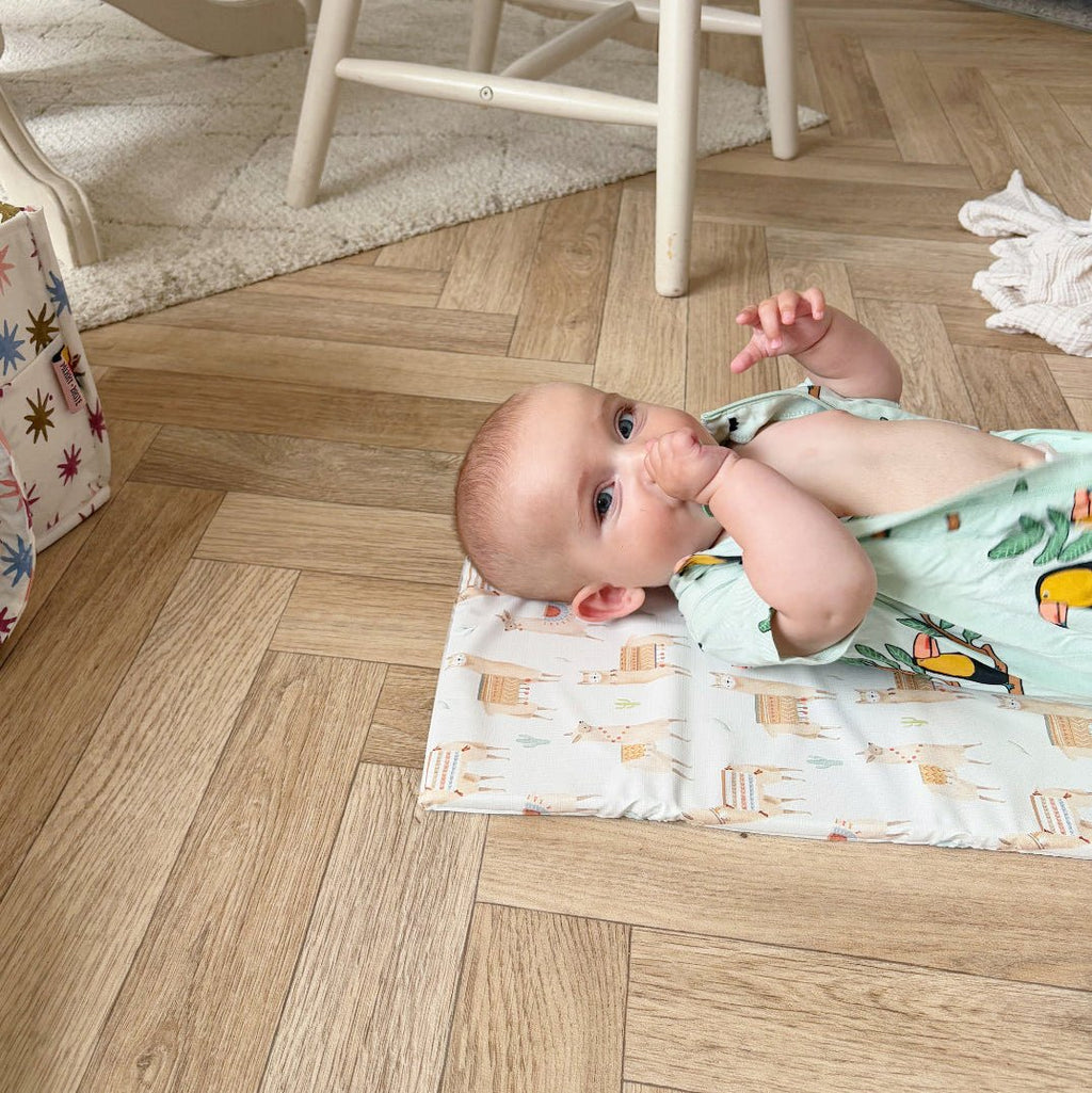 Bobbin and Bumble Travel Changing Mat - Alpacas - Baby&More