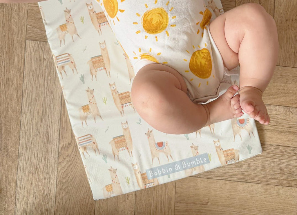 Bobbin and Bumble Travel Changing Mat - Alpacas - Baby&More