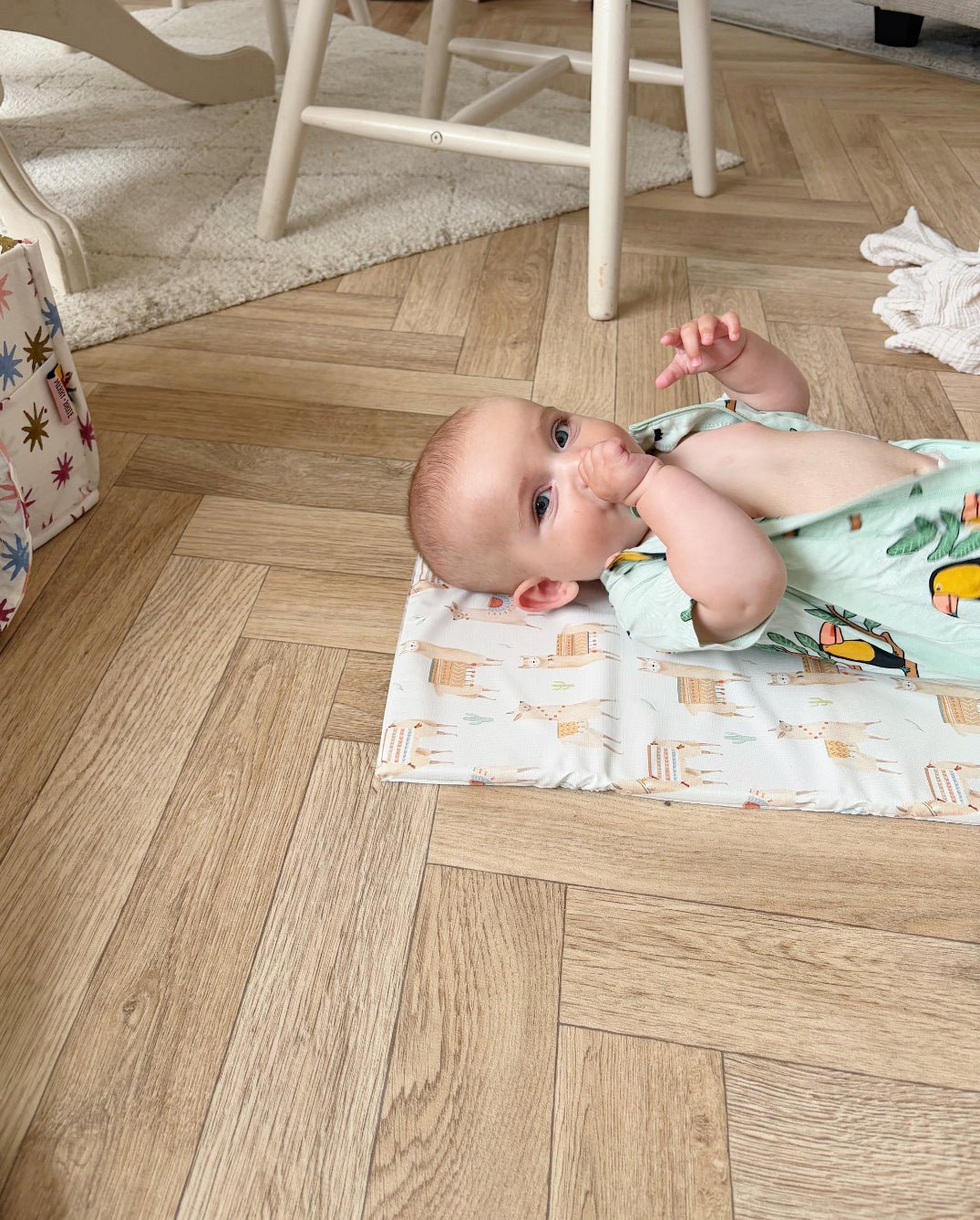 Bobbin and Bumble Travel Changing Mat - Alpacas - Baby&More