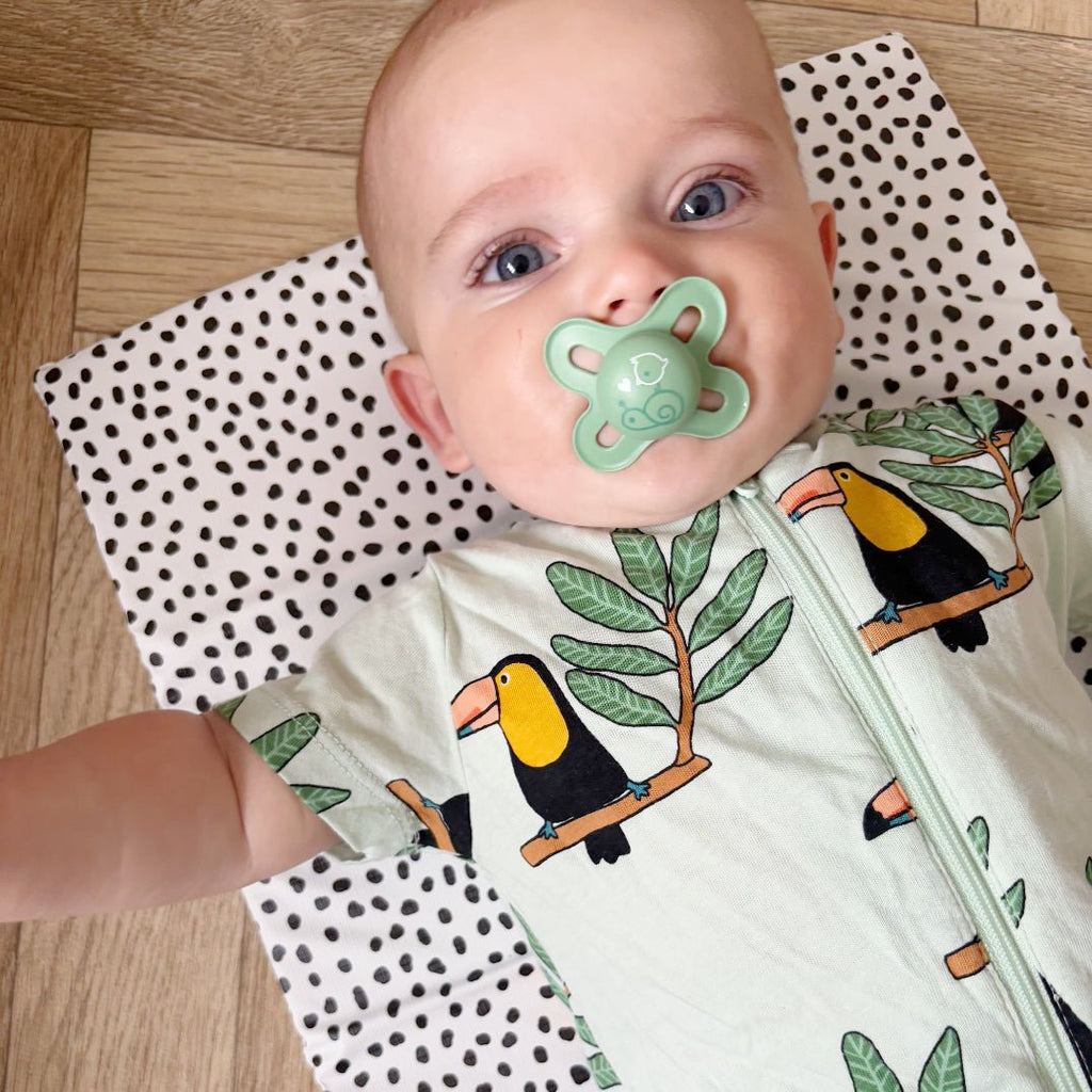 Bobbin and Bumble Travel Changing Mat - Black Spotty - Baby&More