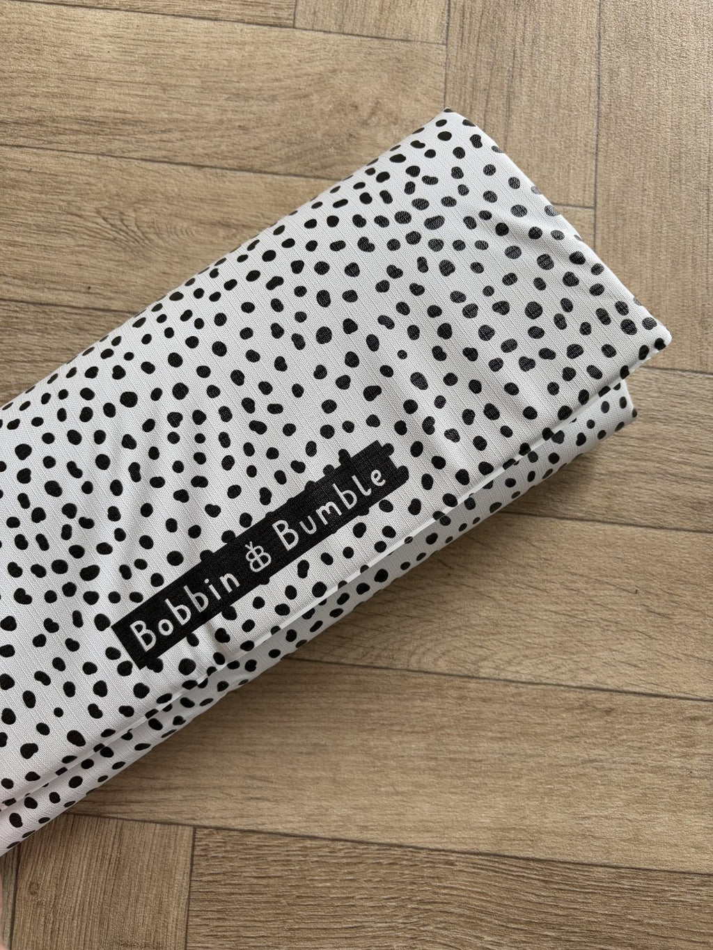 Bobbin and Bumble Travel Changing Mat - Black Spotty - Baby&More