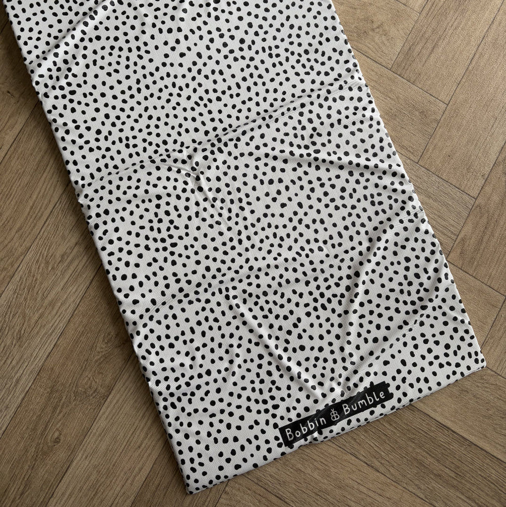 Bobbin and Bumble Travel Changing Mat - Black Spotty - Baby&More