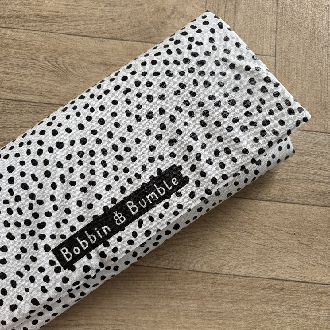 Bobbin and Bumble Travel Changing Mat - Black Spotty - Baby&More