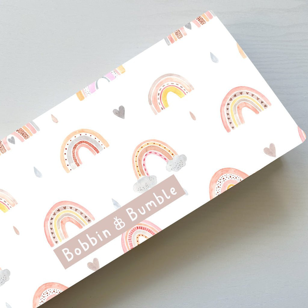 Bobbin and Bumble Travel Changing Mat - Pink Rainbow - Baby&More