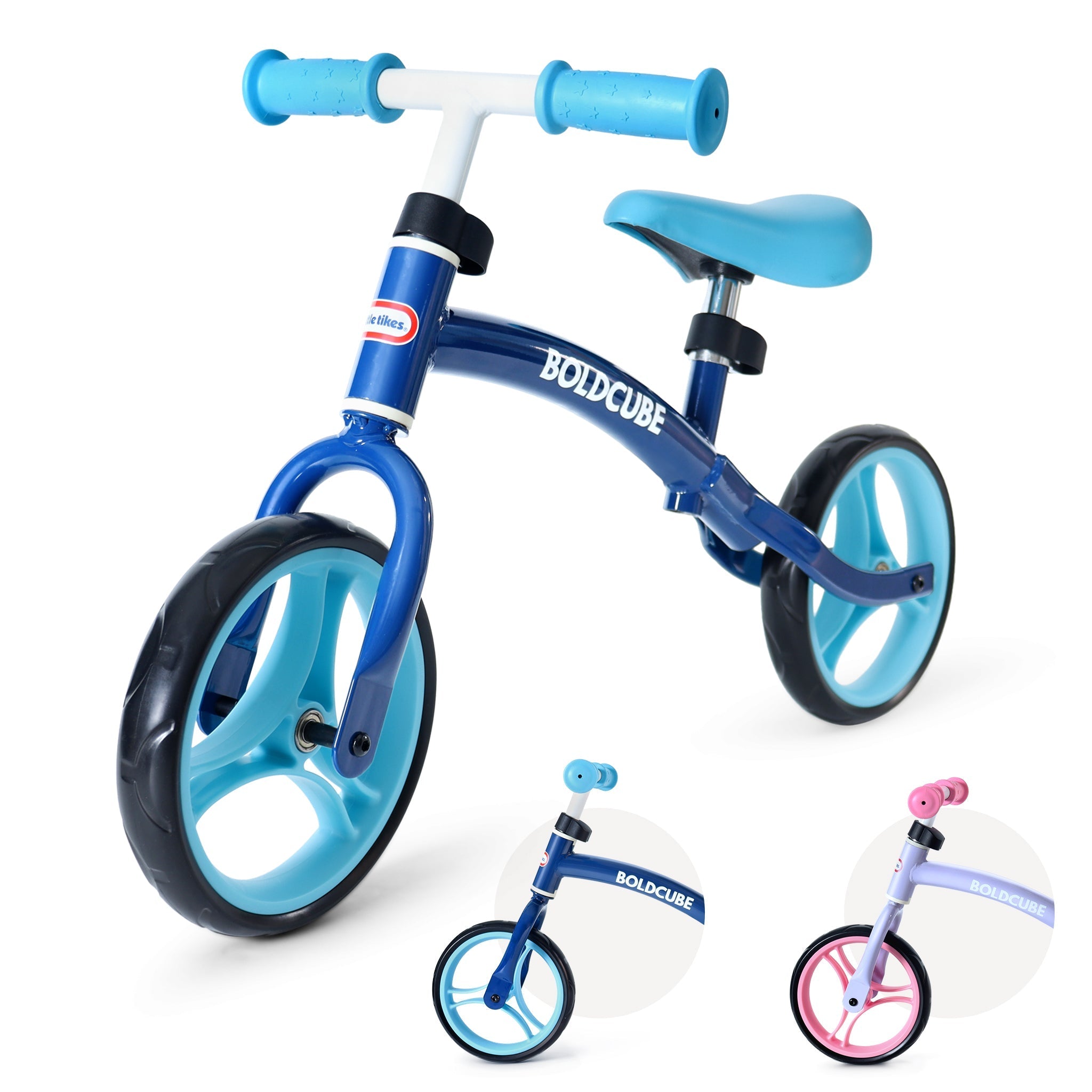 BOLDCUBE X Little Tikes Kids Balance Bike - Pink or Blue - Baby&More