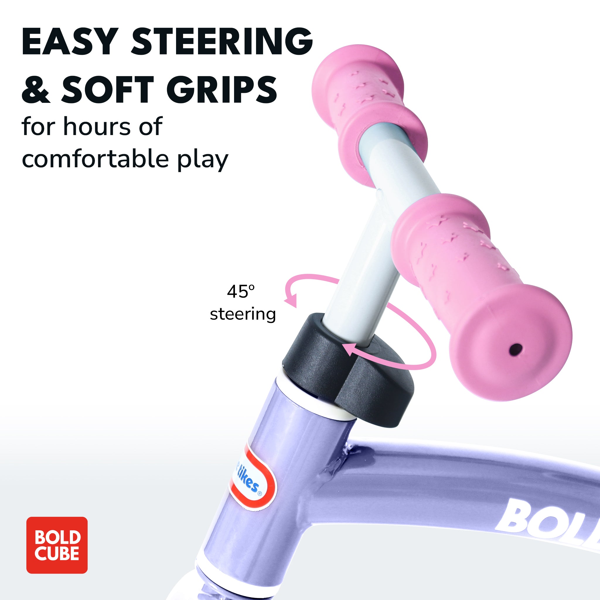 BOLDCUBE X Little Tikes Kids Balance Bike - Pink or Blue - Baby&More