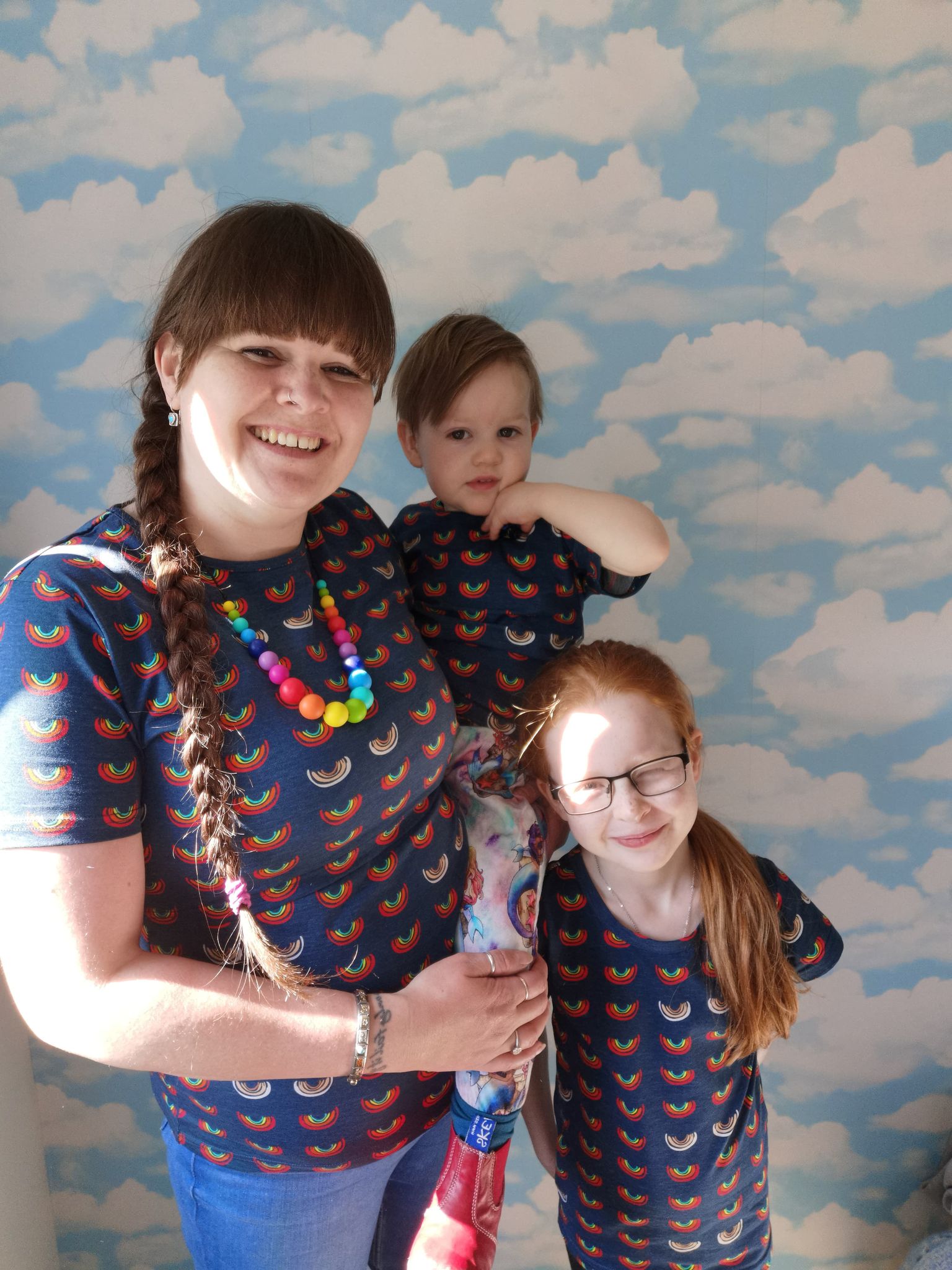 Milymoon Boob Over the Rainbow Kids T-Shirt