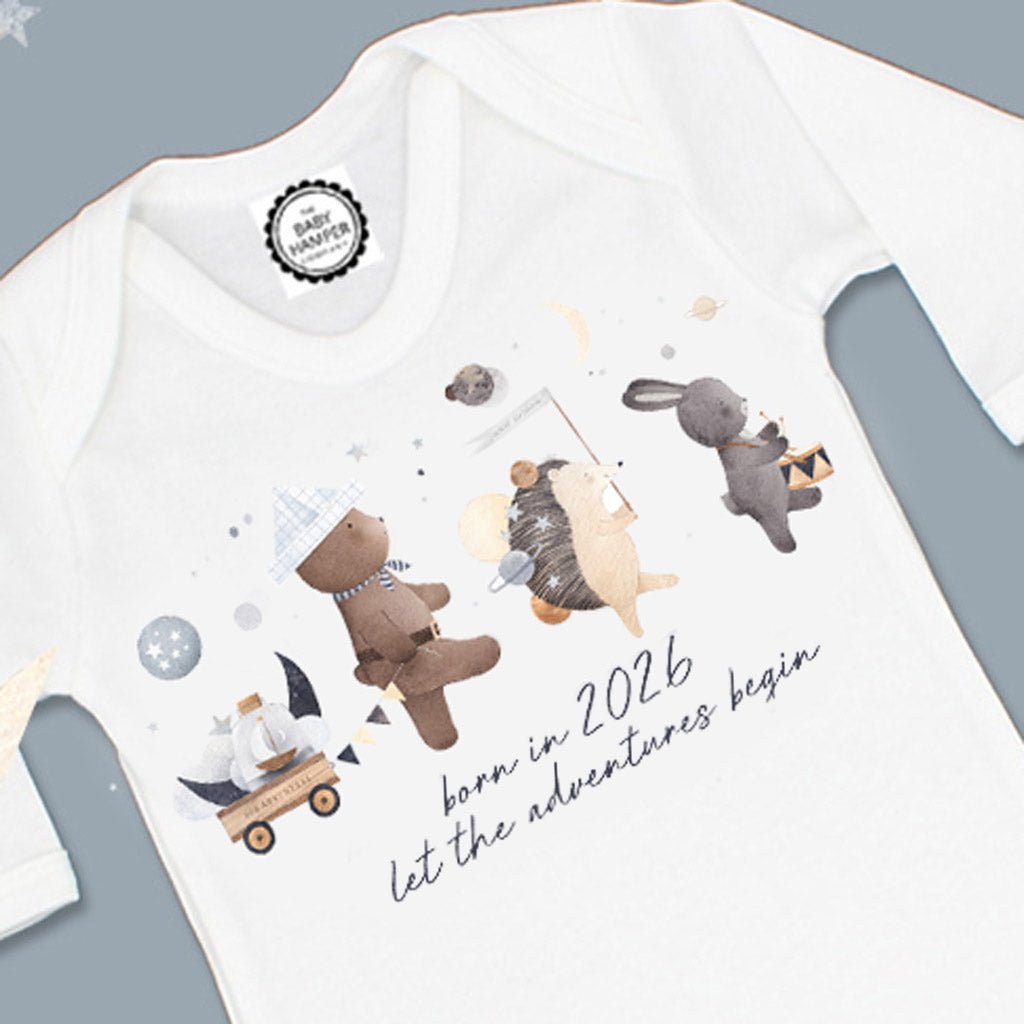 'Born In 2026...Let the Adventures Begin' Baby Sleepsuit 0 - 3 months - Baby&More