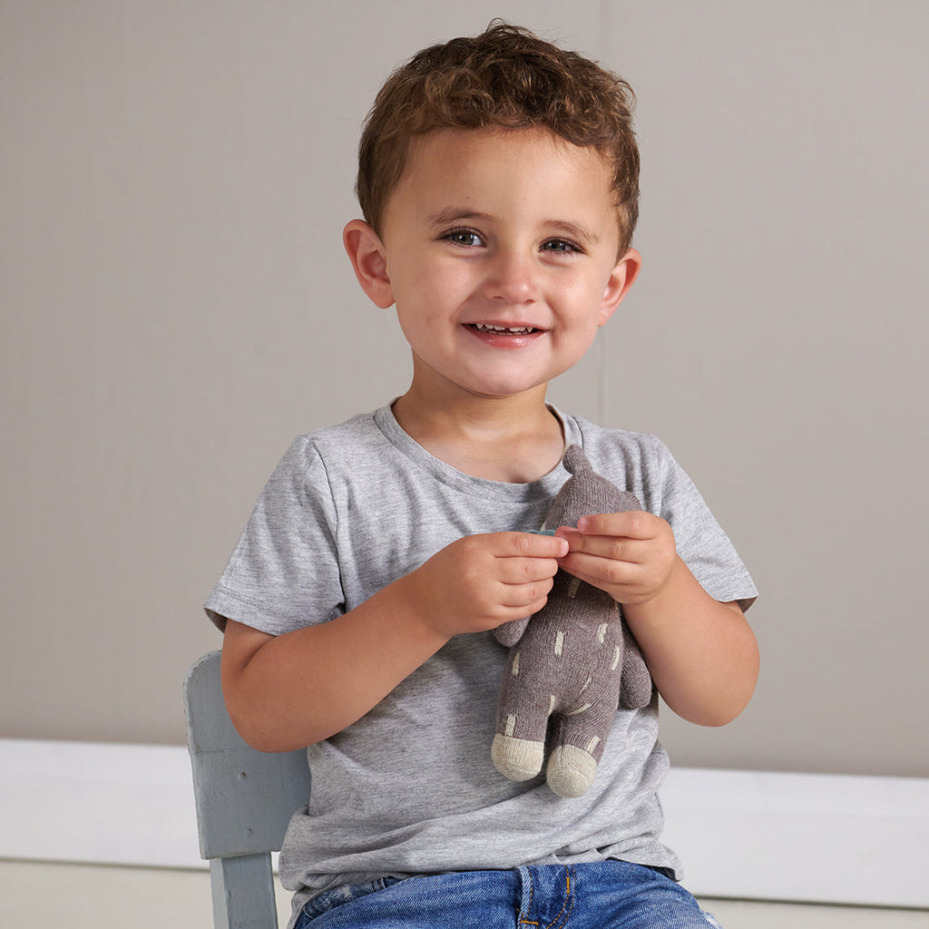 ThreadBear Design Knitted Animal Set + Gift Box (Bear, Deer, Hare)
