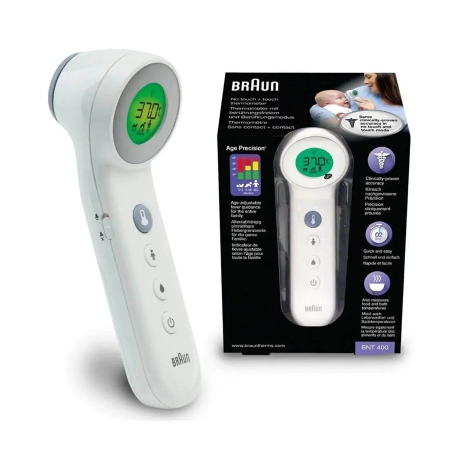 Braun BNT400 No Touch + Touch Thermometer - Baby&More