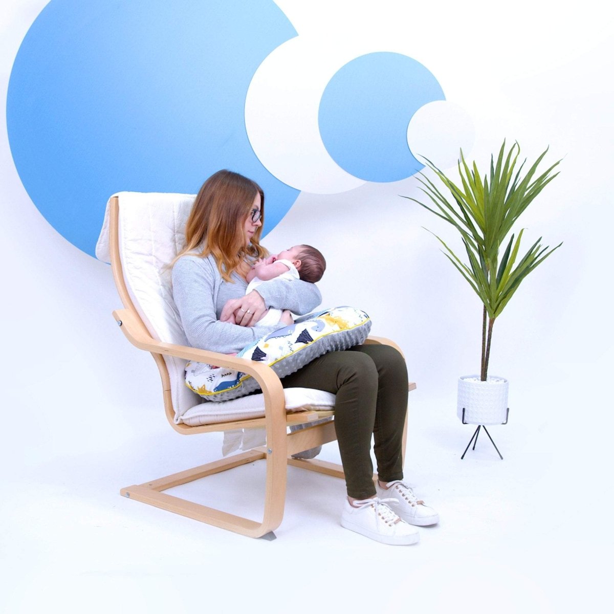 Breast Feeding Maternity Nursing Pillow - Dinosaur