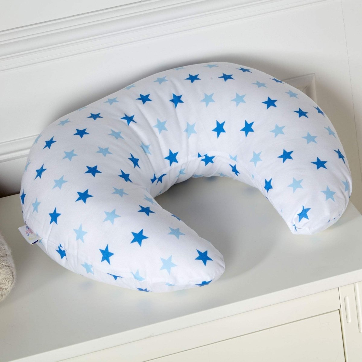 Breast Feeding Maternity Nursing Pillow - Little Star Blue - Baby&More