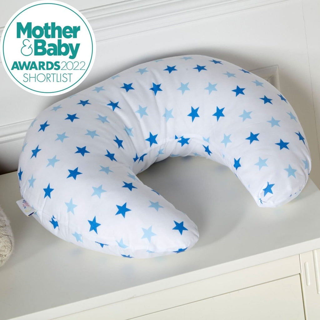 Breast Feeding Maternity Nursing Pillow - Little Star Blue - Baby&More