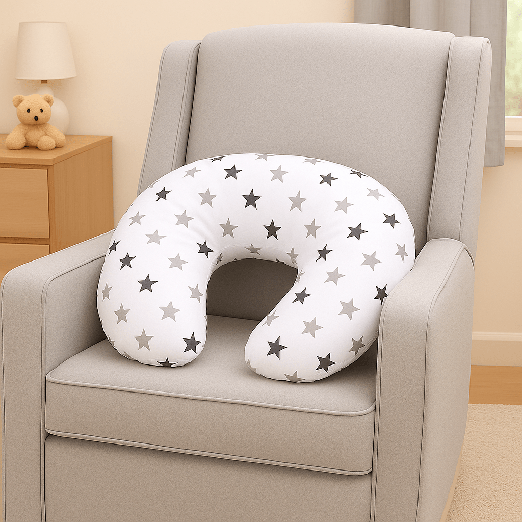 Breast Feeding Maternity Nursing Pillow - Silver Twinkle - Baby&More