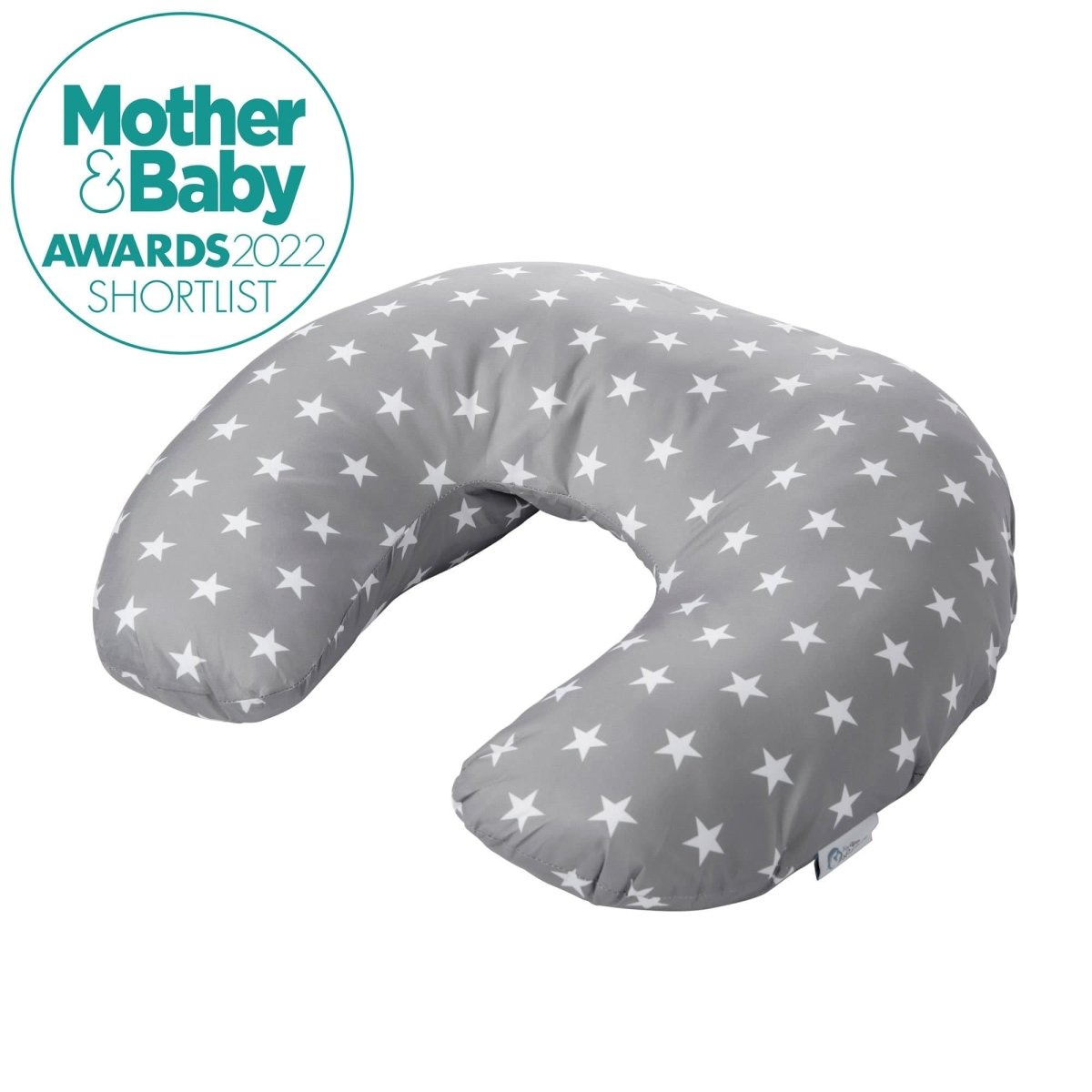 Breast Feeding Nursing Pillow - Grey with Stars (COVER ONLY) - Baby&More