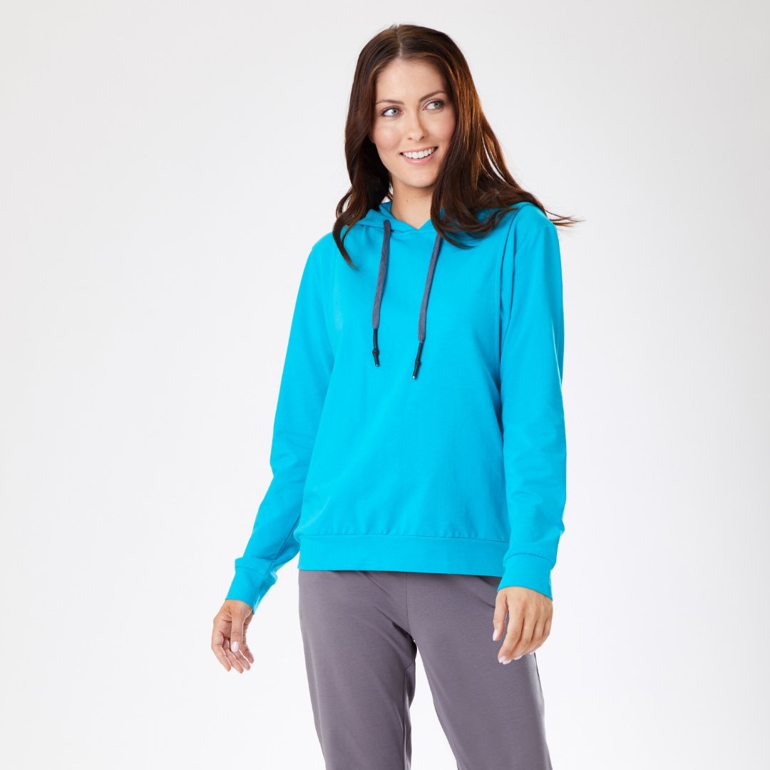 Breastfeeding Hoodie - Blue - Baby&More
