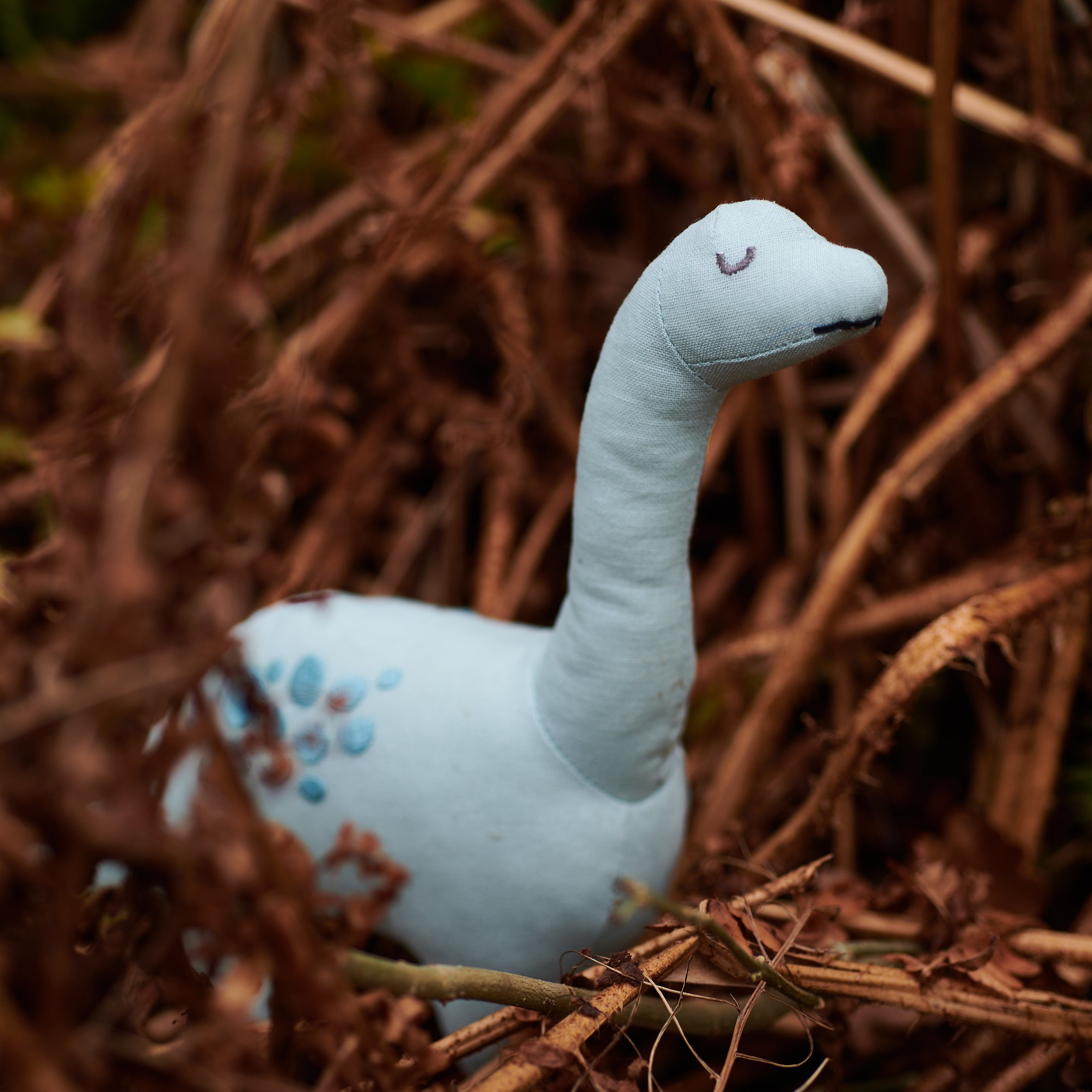 ThreadBear Design Bronty Linen Dinosaur Toy