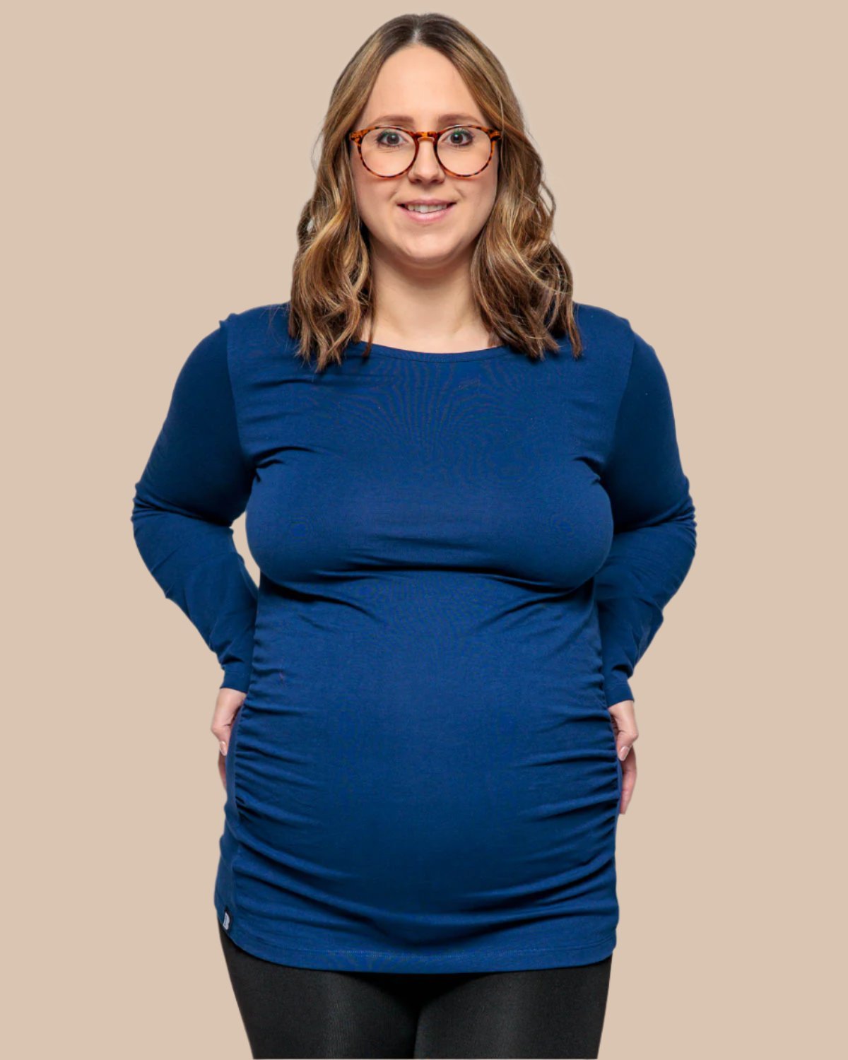 Bshirt Maternity Long Sleeved Top - Navy - Baby&More
