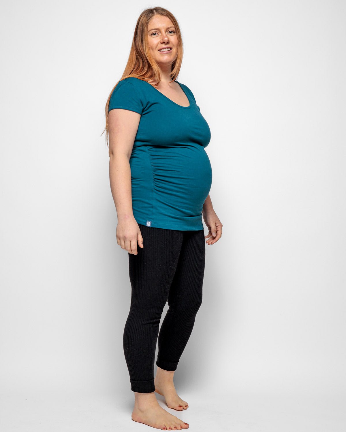 Bshirt Maternity Short Sleeved T-Shirt - Teal - Baby&More