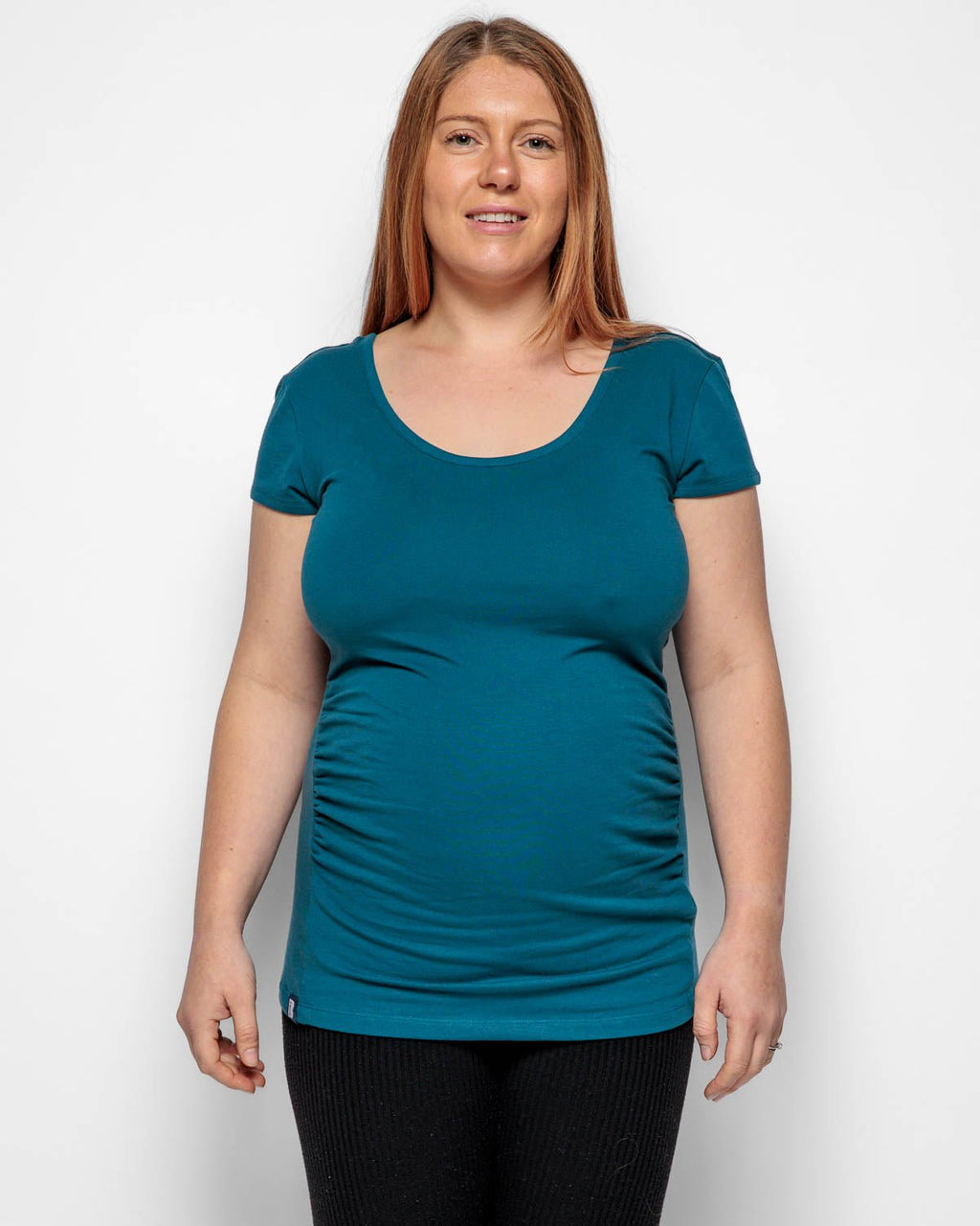 Bshirt Maternity Short Sleeved T-Shirt - Teal - Baby&More