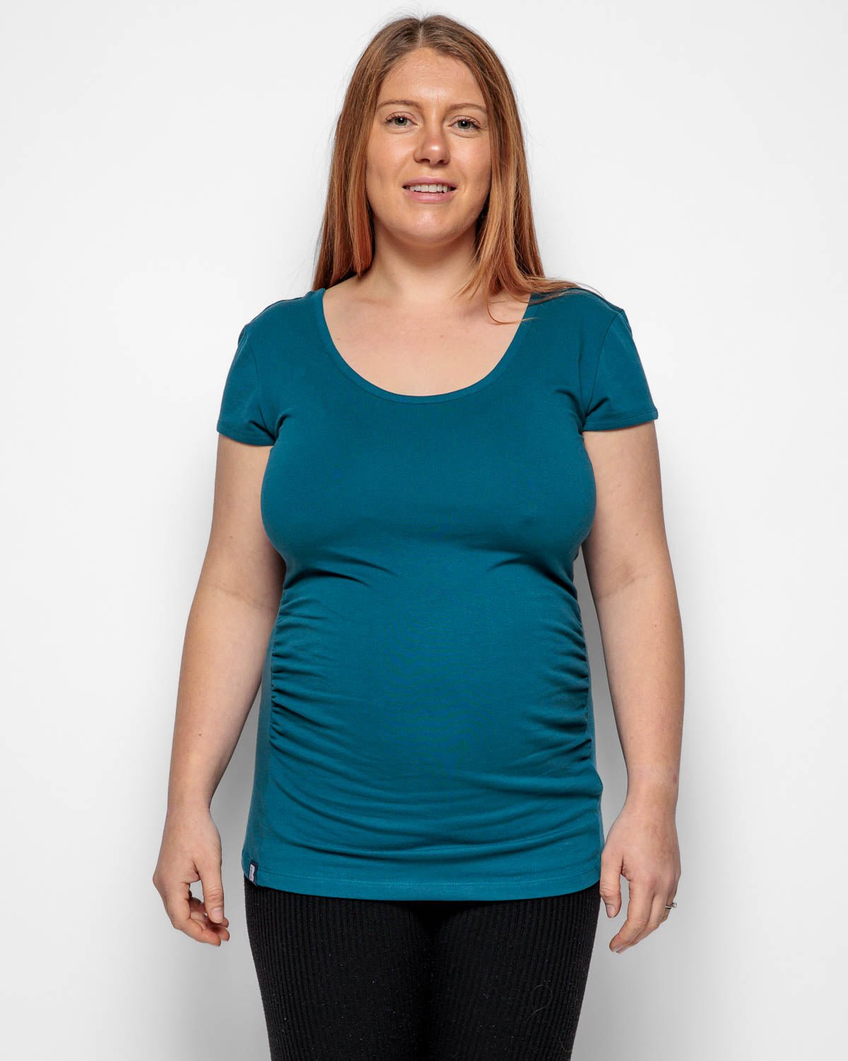 Bshirt Maternity Short Sleeved T-Shirt - Teal - Baby&More