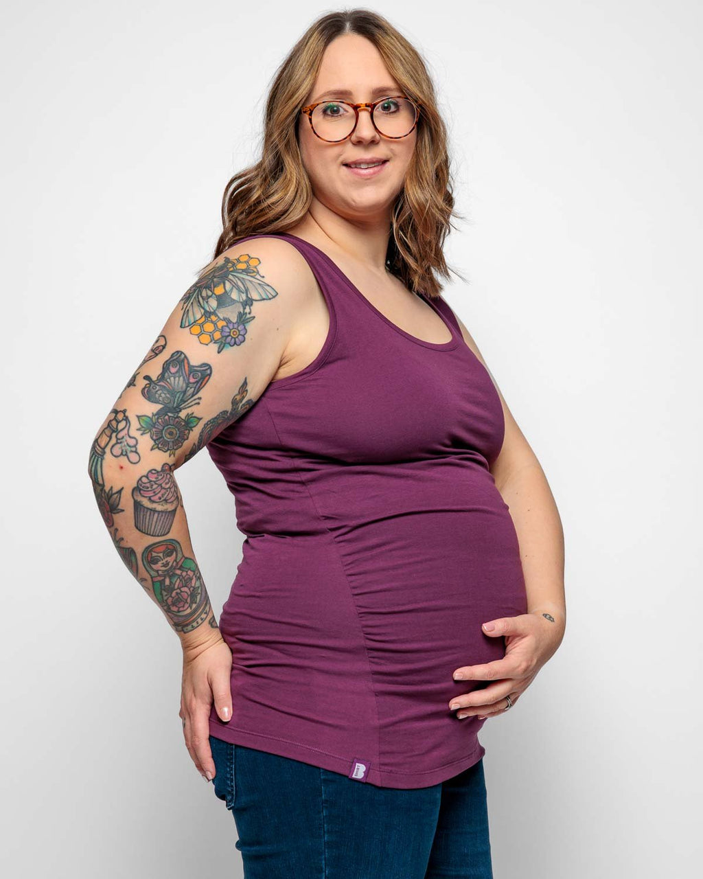 Bshirt Maternity Vest - Plum - Baby&More