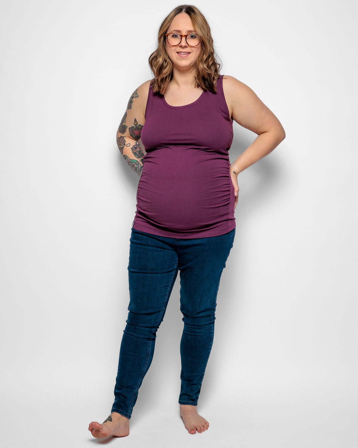 Bshirt Maternity Vest - Plum - Baby&More